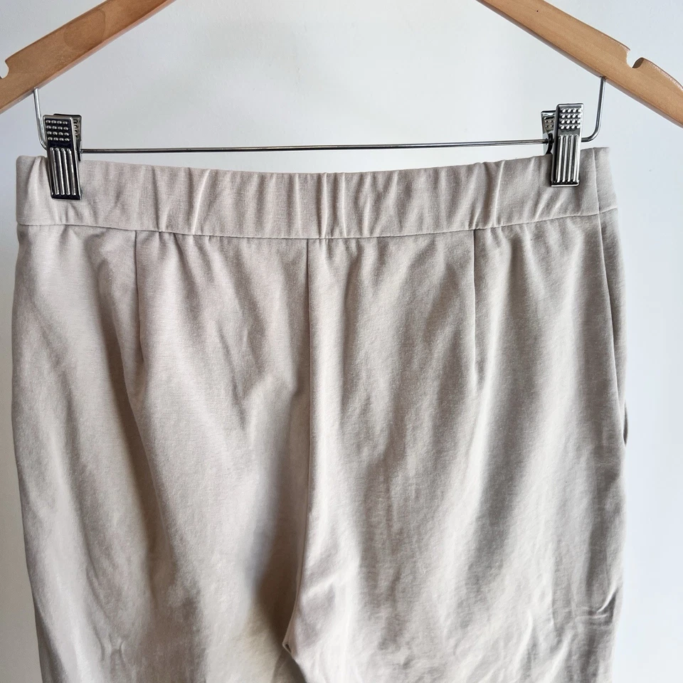 Eileen Fisher Ponte Slim Ankle Pants Pull on Beige Organic Sz Small Petite - Image 4 of 4