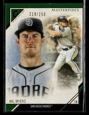 2017 Topps Gallery #MP-15 Wil Myers Masterpiece Green #/250 card