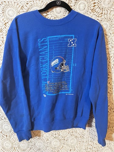 Vintage 90s New York Giants Home Team Sweatshirt Crewneck Size Youth Large - Picture 1 of 7