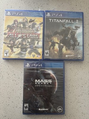 New PS4 titanfall 2 + mass efect + warriors all state