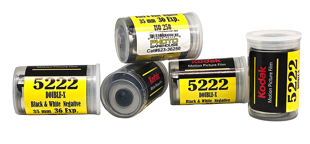 Kodak EASTMAN 5222 DOUBLE-X Five Pack Black & White 35mm x 36 Exp