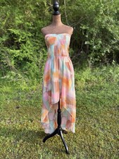 Guess  New York Julia High-low Sexy Strapless Flowy Dress Size 6 Small