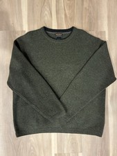 Woolrich Men's Dark Moss Tight-Knit Heavy Wool Pullover Sweater XL Long Sleeve
