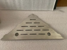 Corner Shower Shelf 10"Brushed 304 Stainless Steel Slot Design Recessed Shelf