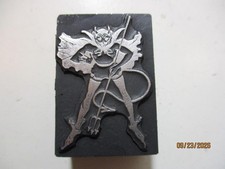 Printing Letterpress Printer Type Block Devil Print Cut