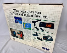 Sega Master System Console Bundle w/ Box, Inserts, & Hang-On/Safari Hunt Cart!