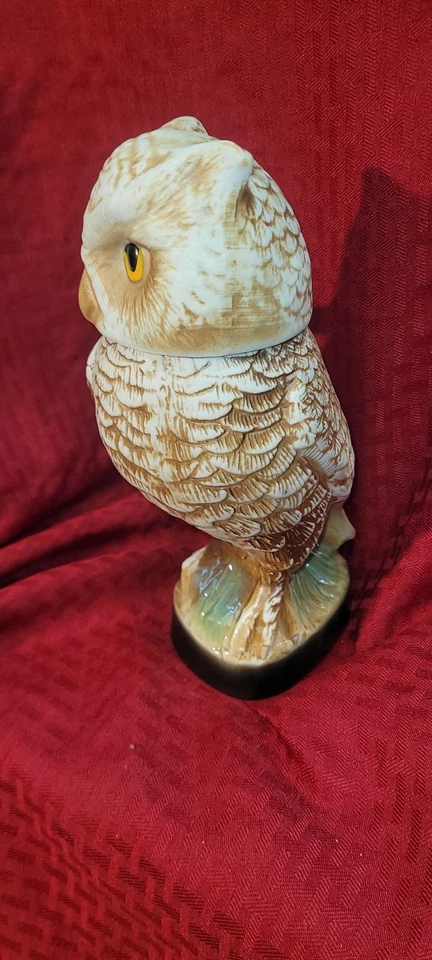 Botella de licor Jim Beam Owl jarra de whisky Regal China vintage 1979 10" Foto 2 de 4