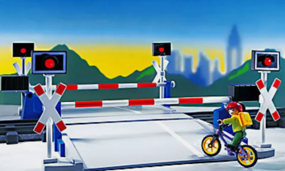Playmobil -- Pièce de rechange -- Passage a niveau 4383 - - Photo 1/1