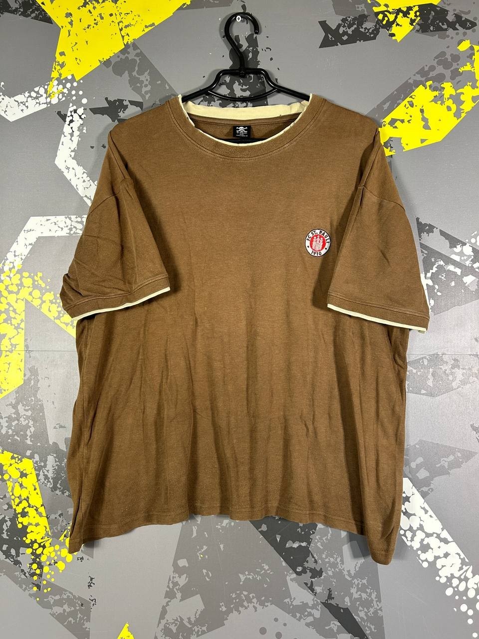 FC ST.Pauli Vintage Jersey Football Soccer Shirt Brown Official Men 2XL ig93