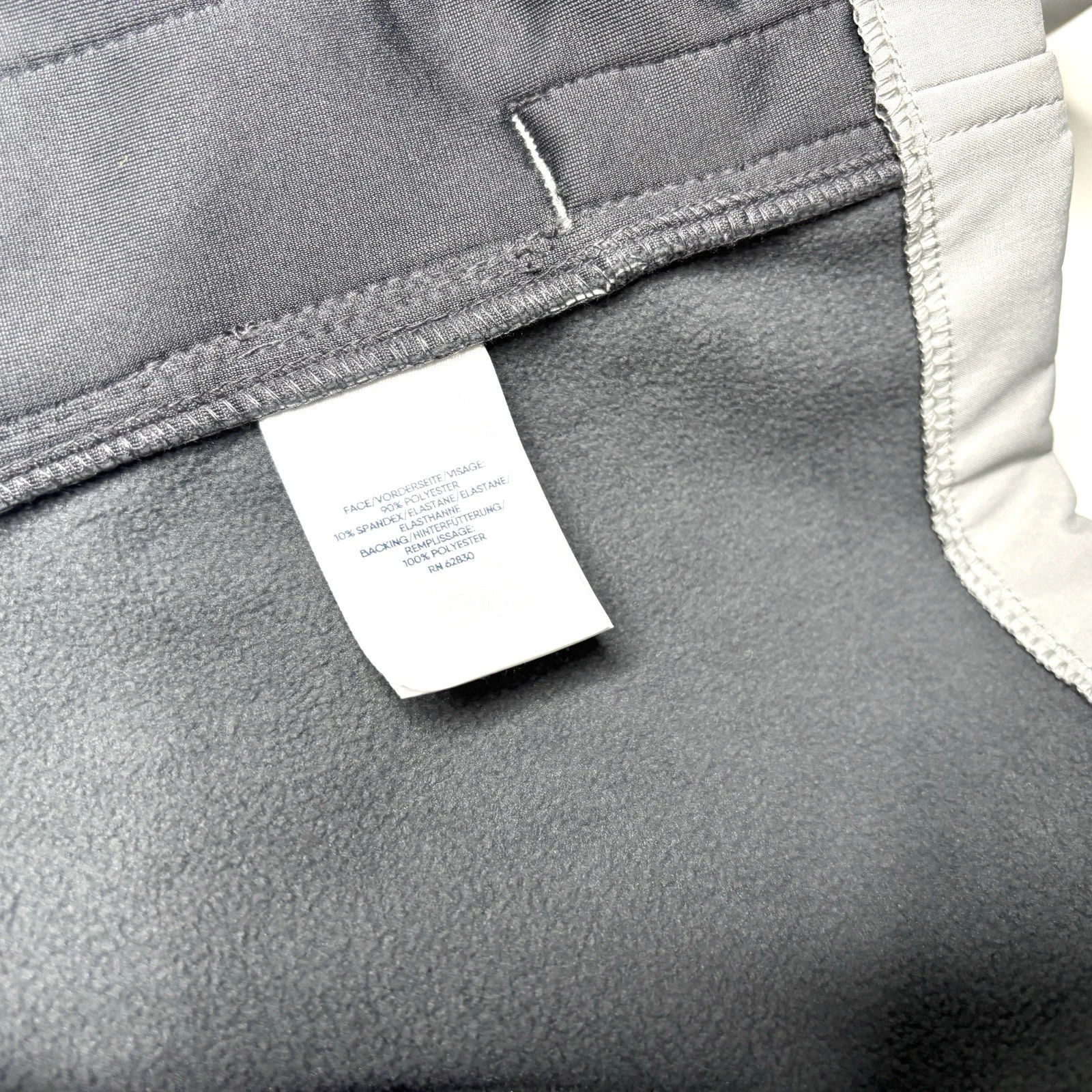 Lands' End Men's Softshell Full Zip Hooded Jacket w/ Pockets Gray XL 46-48 - product detail image 6