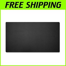 Non-Slip Black Desk Blotter Pad 36x20 - Waterproof
