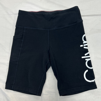 Calvin Klein Performance Stretch Black Active Sport Women's Shorts Size M