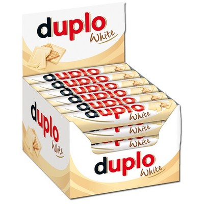 (19,85 /1kg) Ferrero Duplo White, Riegel, weiße Schokolade, 40 Riegel