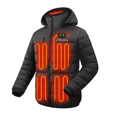 Unisex Heated Jacket with Rechargeable Battery Included, Outdoor Cozy Soft Wa...