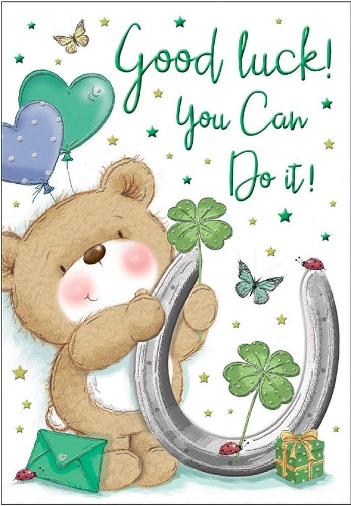 Good Luck You Can Do It Card. 23x15cm