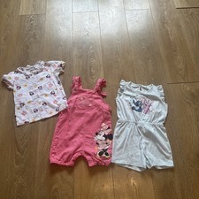 Lovely Girls Age 18-24 Months Disney Minnie Mouse And Stich Bundle Vgc