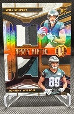 Will Shipley & Johnny Wilson 2024 Panini Gold Standard NM Rookie Quad Patch /75