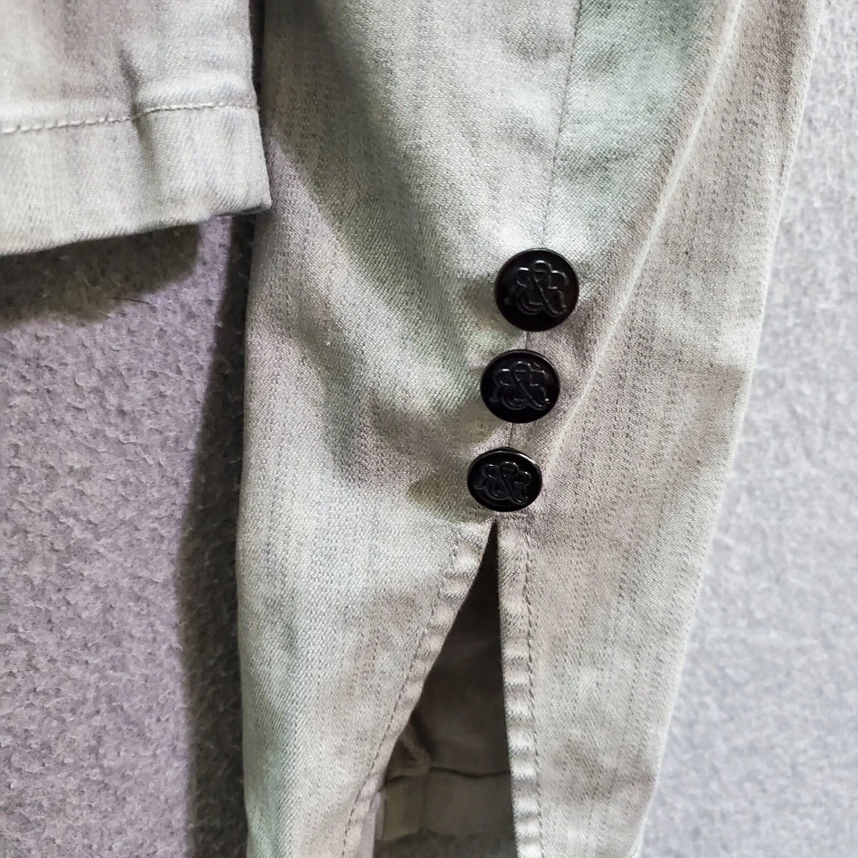 Blazer Rock & Republic Mujer 8 Gris Denim Imperio Contraste Solapa Recortada Foto 4 de 4