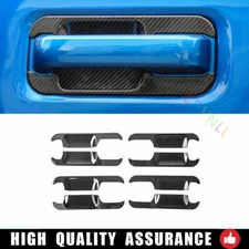 For Ford F-150 2015-2020 Carbon Fiber Exterior Side Door Bowl Frame Cover 8PCS