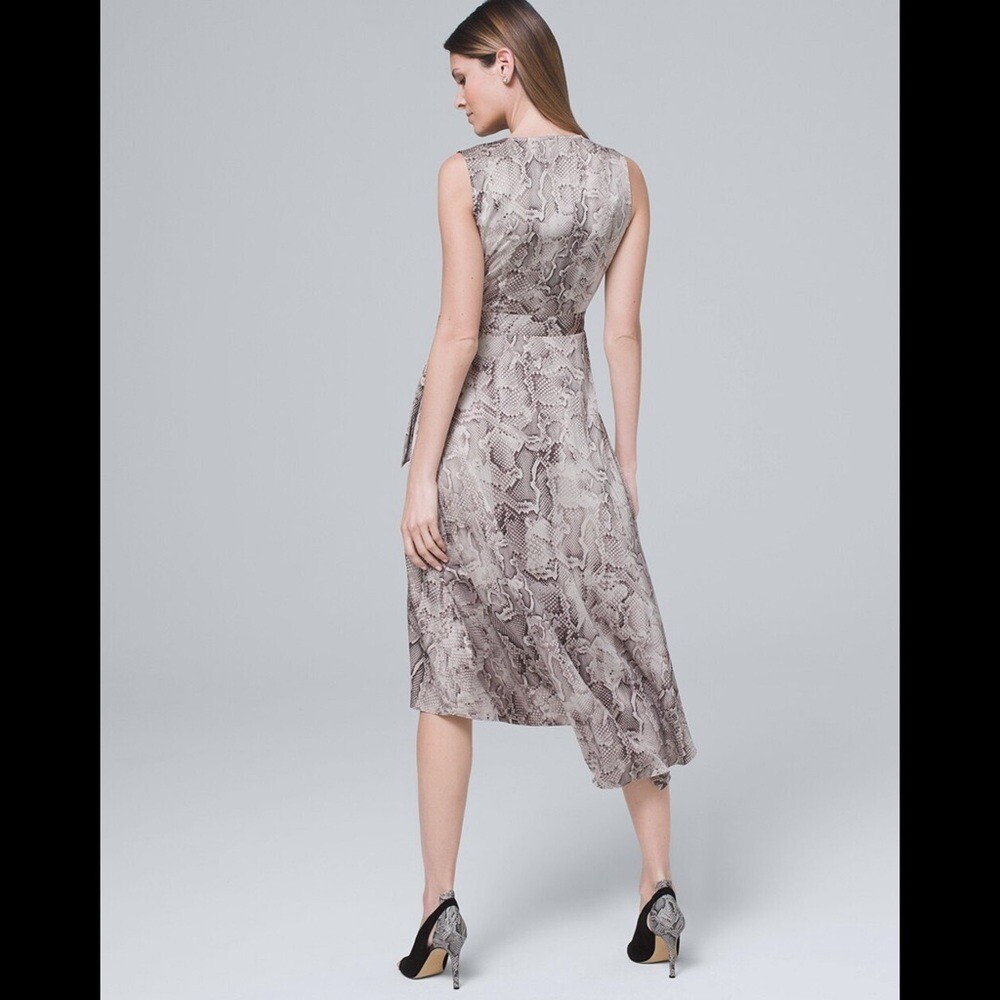 WHBM Snake High-Low Wrap Dress View 2