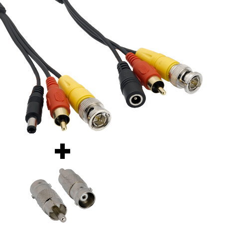 25Ft-150Ft Audio Video Power Security Camera BNC RCA Cable CCTV DVR Surveillance - Picture 8 of 9