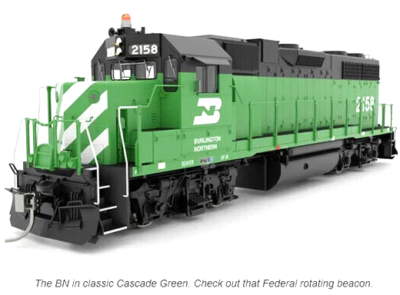 #ad #ad Rapido HO Scale Burlington Northern BN #2158 EMD GP38 DC Version 38029 $191.82