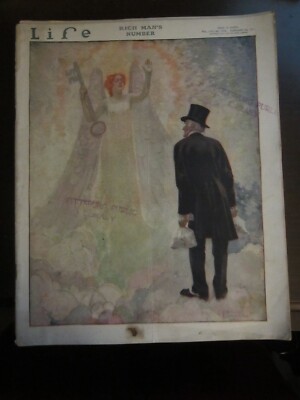 Life Magazine February 1911 Rich Man's Number Art Deco 47