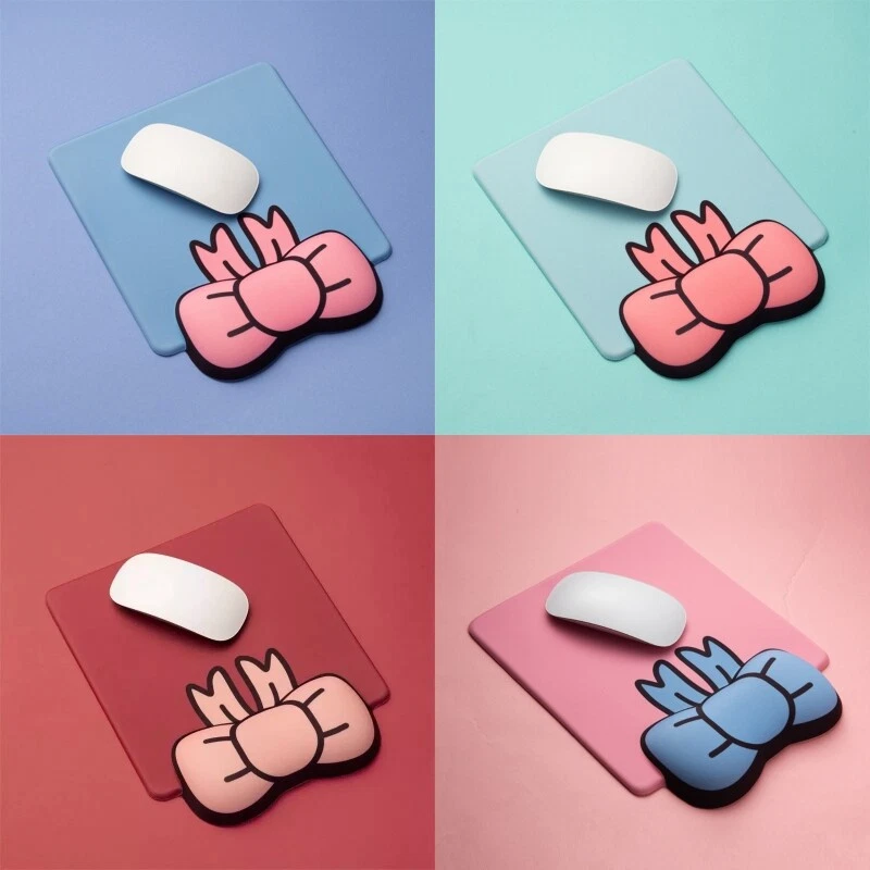 3D Bowknot Mouse Pad Game Keyboard Wrist Rest Silicone Memory Foam Support Mat - Image 2 of 4