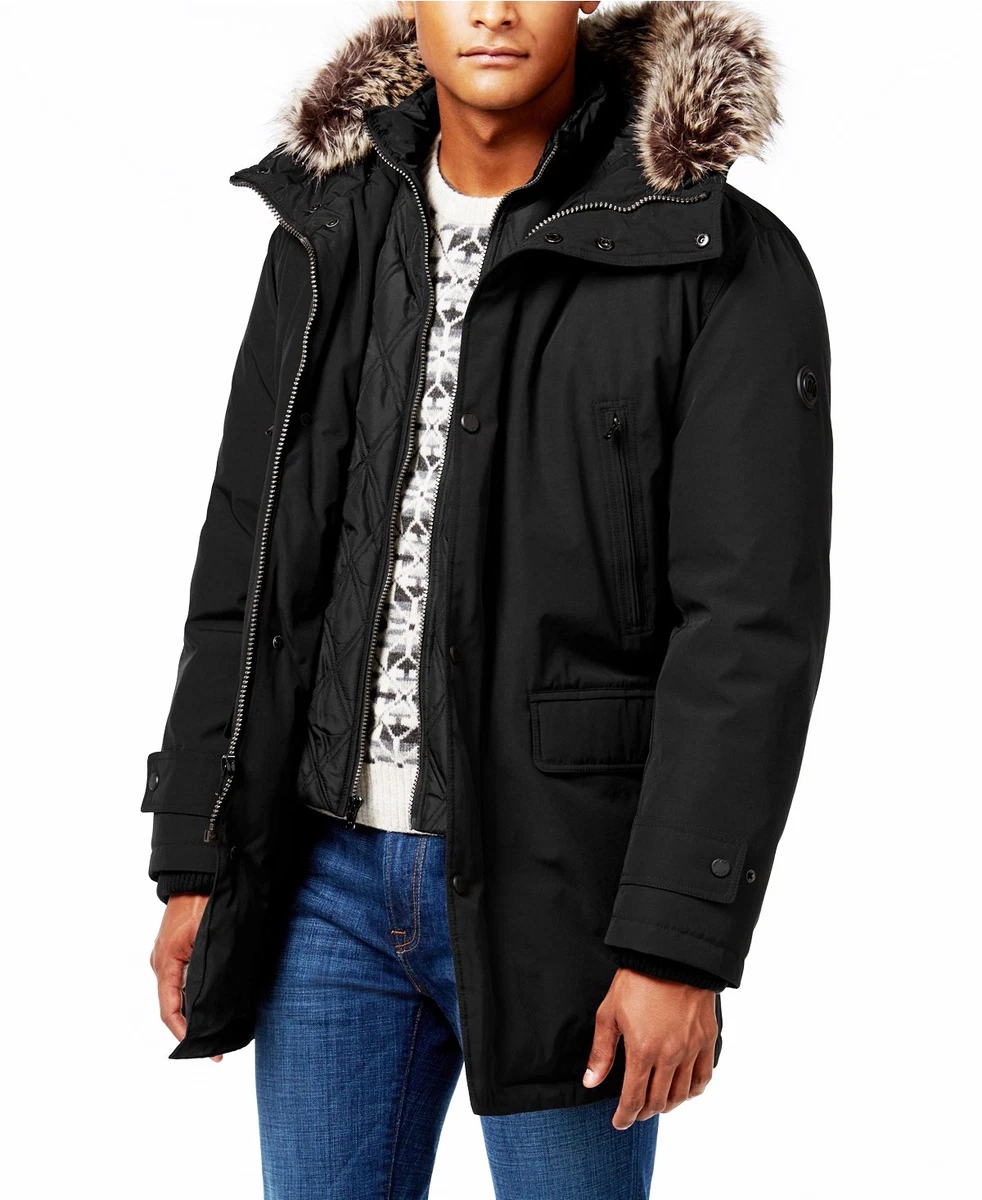 NEW MENS MICHAEL KORS BIG TALL BLACK BIB SNORKEL PARKA JACKET 2XB eBay