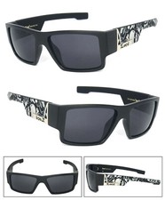 Locs Cholo Flat Top Sunglasses Matte Black Frame Smoke Lens LC102