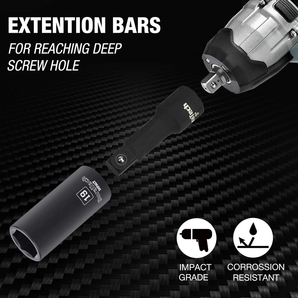 Juego de vasos de impacto de 24 piezas, impacto profundo con accionamiento de 1/ - Image 3 of 4