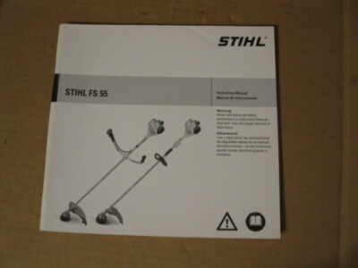 STIHL ENGLISH & SPANISH INSTRUCTION MANUAL FS 55 | eBay
