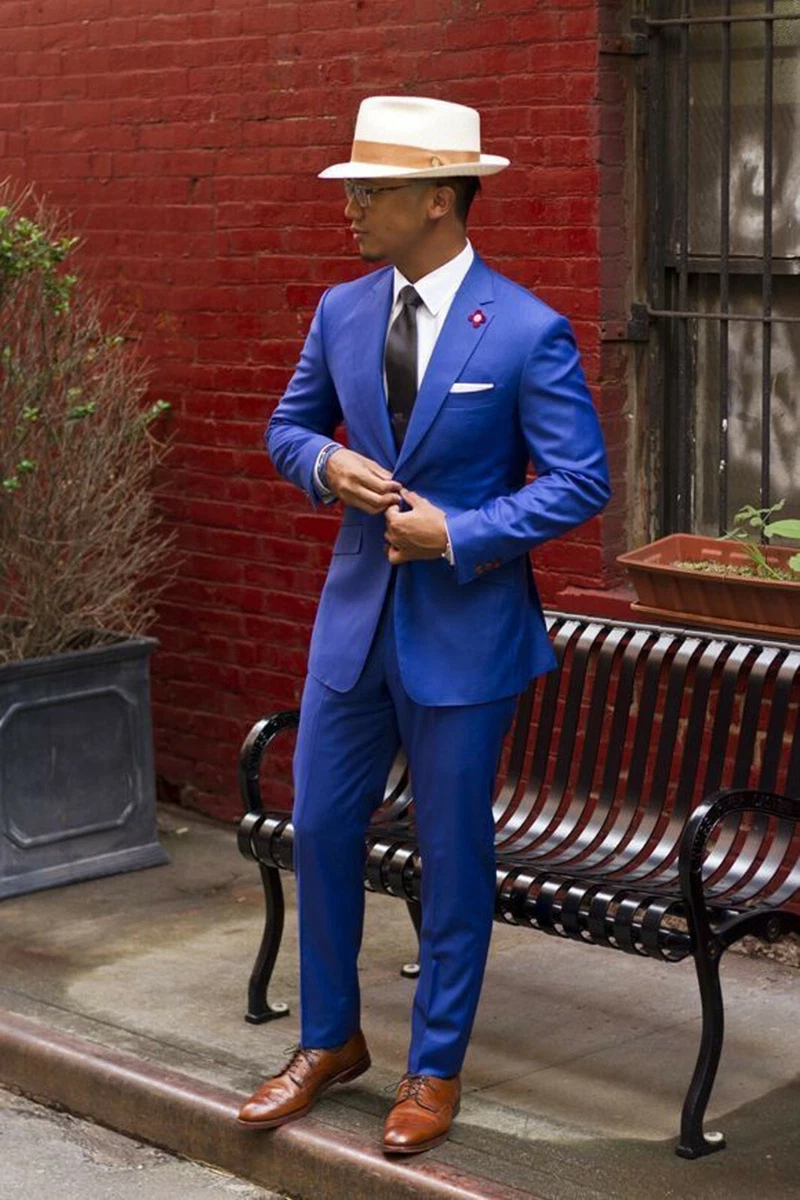  Mens Blue Suit