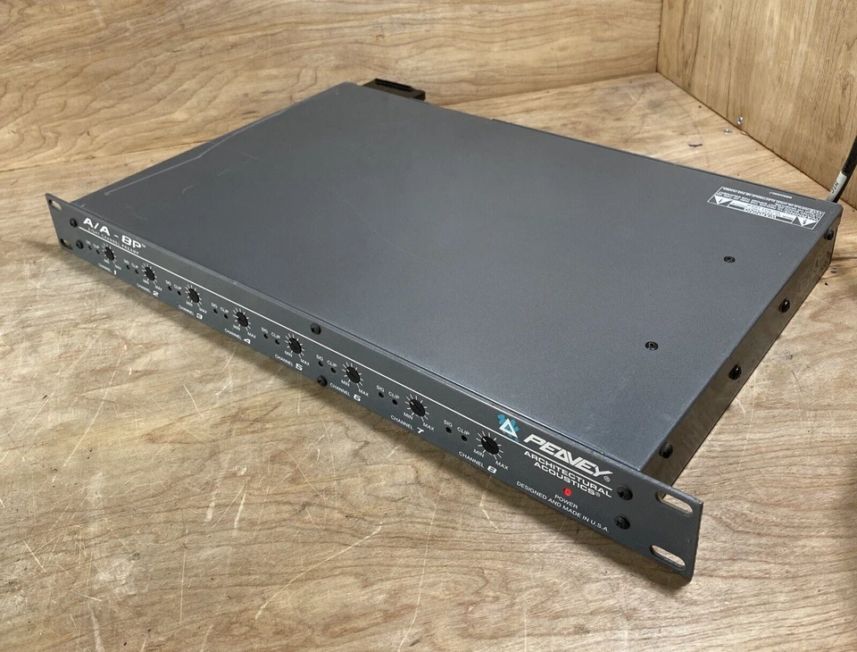 Peavey Architectural Acoustics, 8 Channel Pre Amplifier, Model: A/A-8P untested - Image 3 of 4