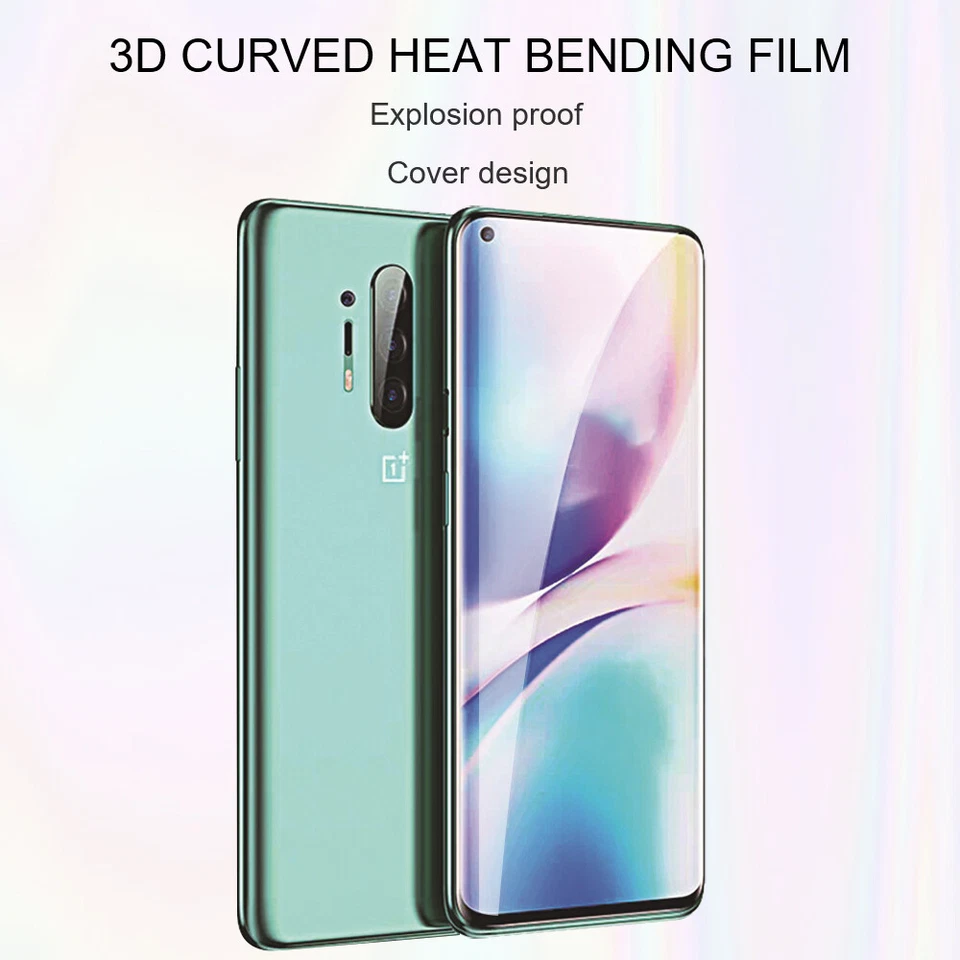 9H Full Coverage Tempered Glass Screen Protector For One Plus 8 Pro/One Plus 8 - Image 3 of 4
