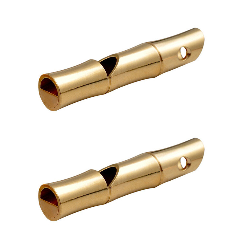 2 Pcs Metal Whistle Referee Whistles Bronze Sports Race Outdoor Toy eBay