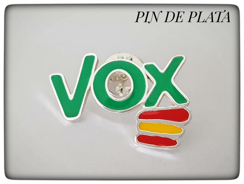 VOX PIN DE VOX PLATA DE LEY 925 ML ESPAÑA VOX ESPAÑA - Picture 2 of 6
