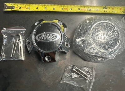 US30I AWC #311159 Chrome 5 LUGS Wheel Center Cap (Lot of 2) NEW