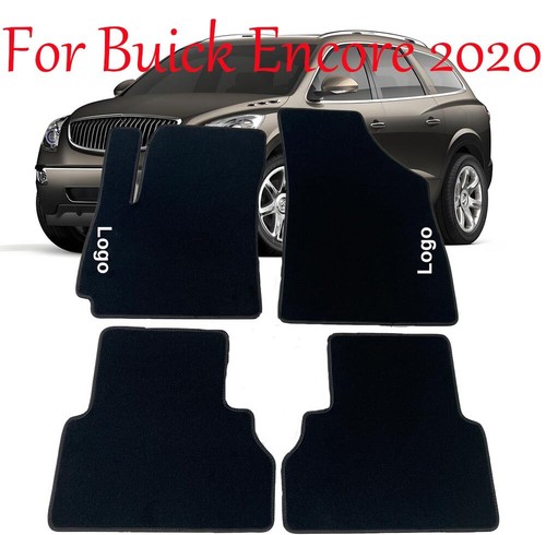 Car Floor Mats Velour For Buick Encore 2013-2021 Waterproof Black Non-slip Mats - Picture 10 of 11