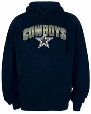Dallas Cowboys Adult Navy Blue Reflex Hoodie Sweatshirt