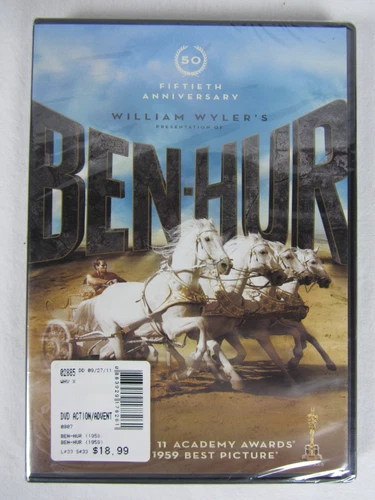Ben-Hur (DVD, Widescreen, 1959) 50th Anniversary Charlton Heston New Unopened
