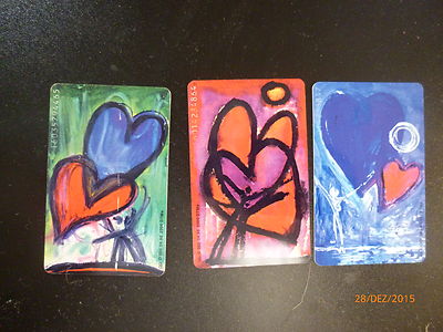 O-300 + 301 + 302 from 1995, Double Heart Art Edition each 2000s, used 