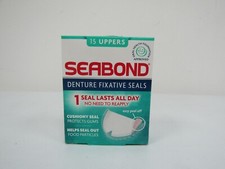 2 x SEABOND  Denture Fixative Seals 15 Uppers