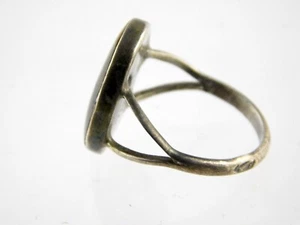 Taxco Mexico Sterling Silver Tiger Eye Cabochon Ring 925 2.8g Size 7.75 FMC