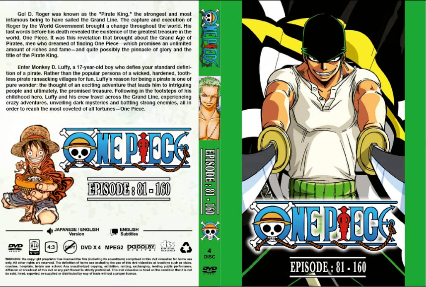 Anime DVD One Piece Series Box 1-9 (Episode 1 - 720) English