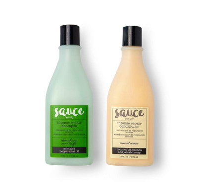 Sauce Beauty Intense Repair Mint Shampoo and Coconut Cream Conditioner 10oz