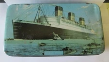  1940's VINTAGE BENSONS CANDY ENGLISH TOFFEE RMS QUEEN MARY TIN