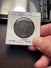 1837 Hard Times Token H Crossman Umbrella Chatham St New York (M.T.#0073)