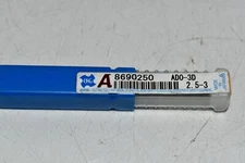 NEW OSG 8690250 Screw Machine Drill Bit, 2.50 mm Size, 140 Degrees Point Angle, 