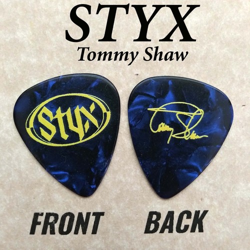 1 STYX Tommy Shaw Classic Rock Band Neuheit Signatur Gitarren-Plektrum (WJ-P6)